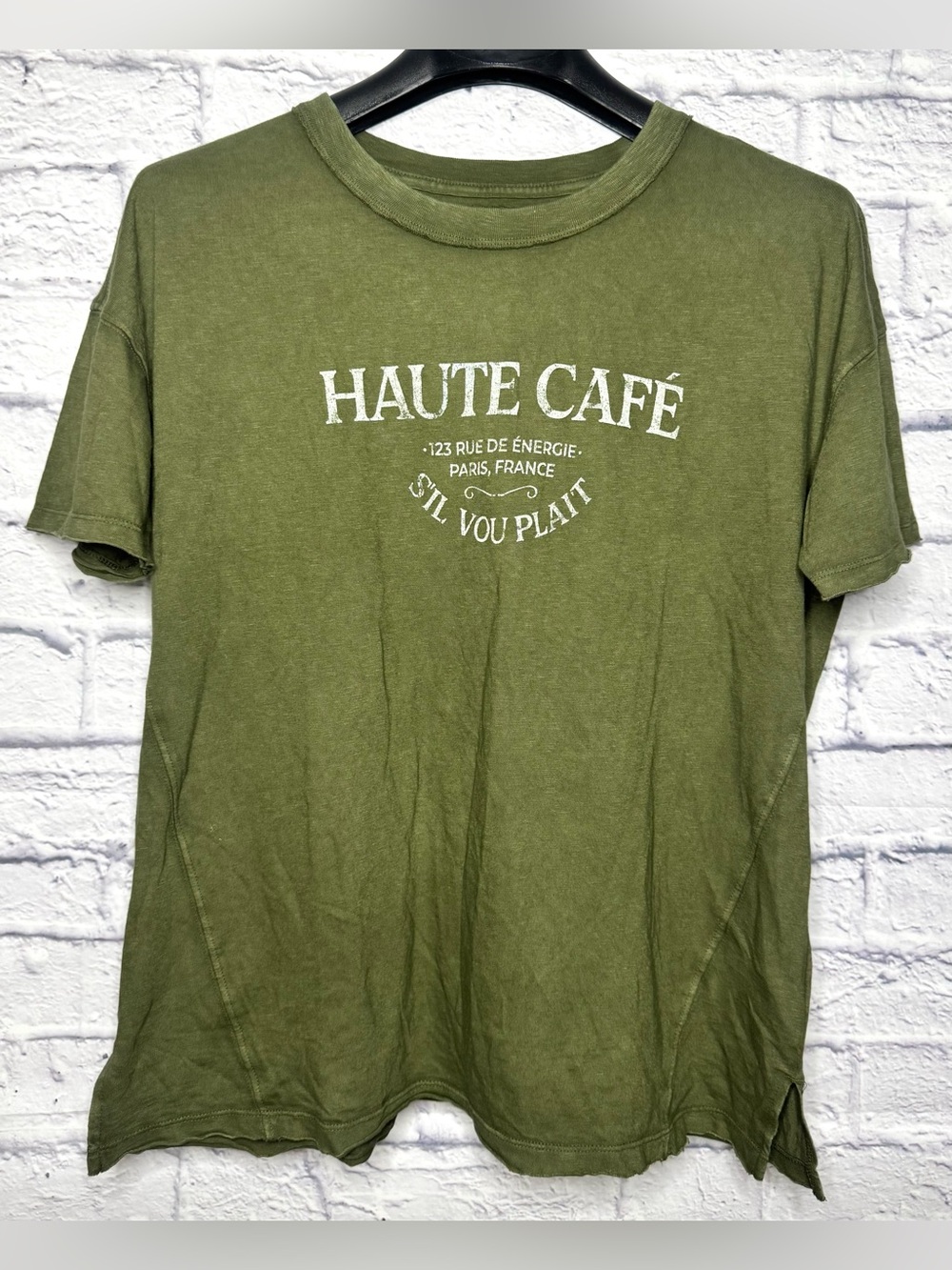 Aerie olive green oversized t-shirt NWT XS